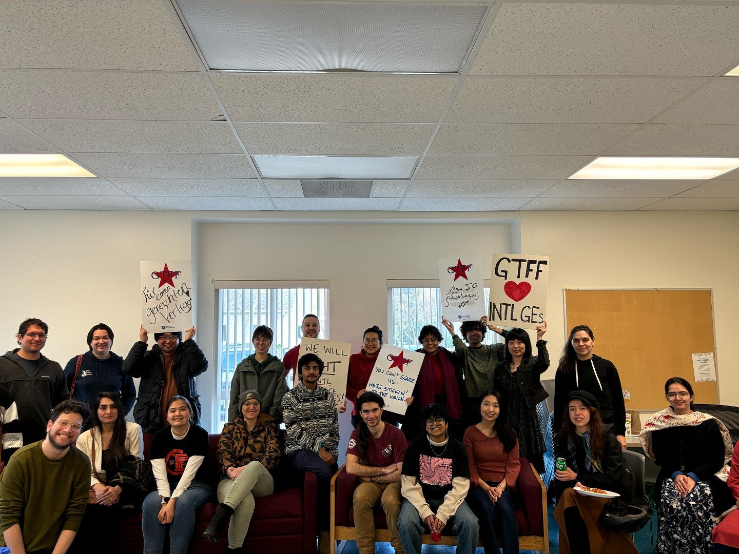 GTFF International GE Caucus, Black Caucus, API Caucus, and Latinx Caucus in the winter of 2025